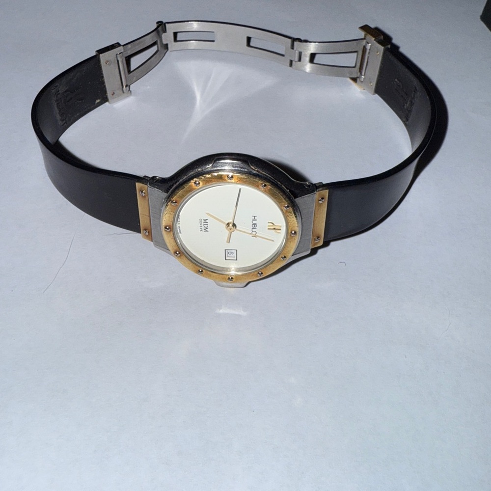 Hublot Ladies MDM Two Tone Watch With Travel Case